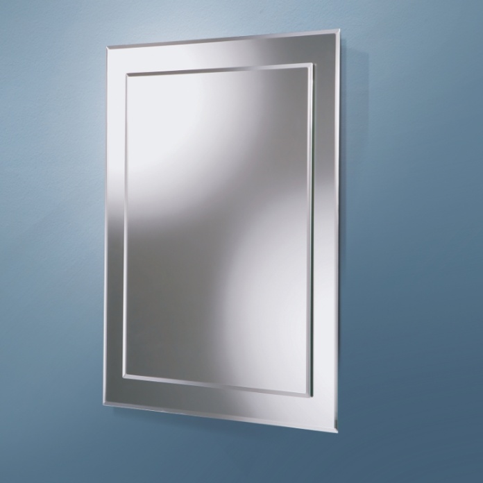 Close up product image of the HIB Linus Rectangular Layered Bathroom Mirror